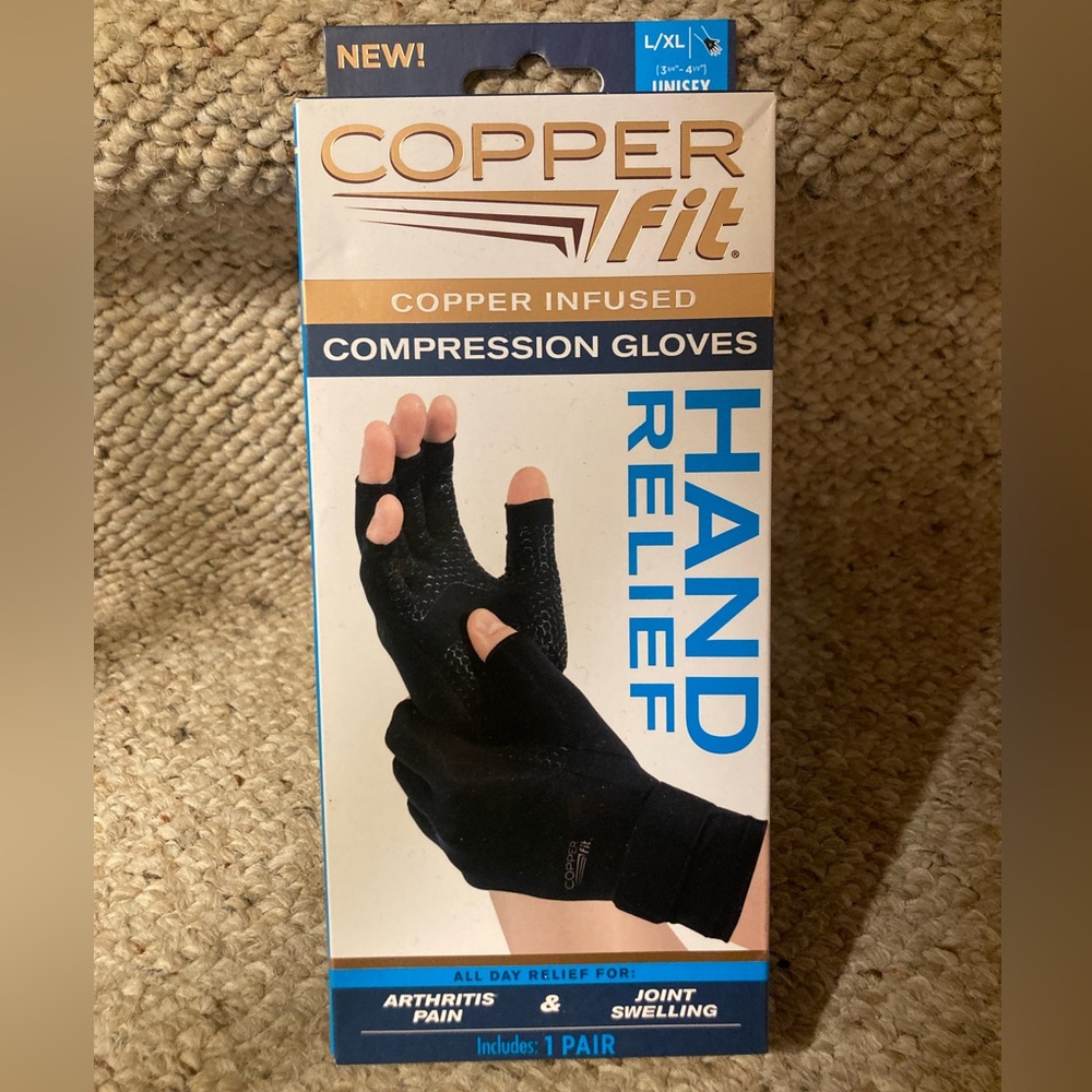 COPPER FIT Compression Hand Relief Gloves